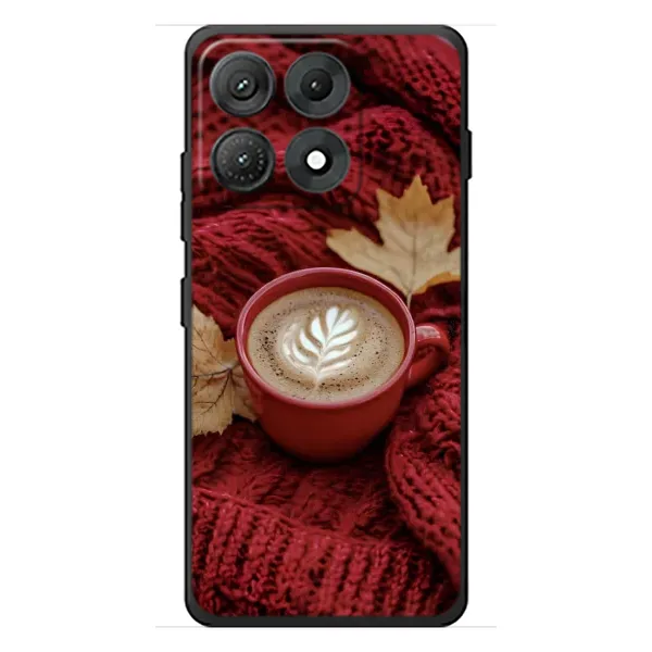 Чехол с принтом «Кофе на пледе» для Motorola Edge 70 Max