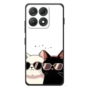 Чехол с рисунком кот на Motorola Edge 70 Max (Коты в очках)