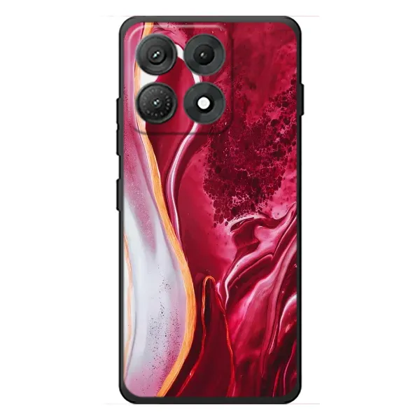 Чехол с принтом «Мрамор красный» для Motorola Edge 70 Max