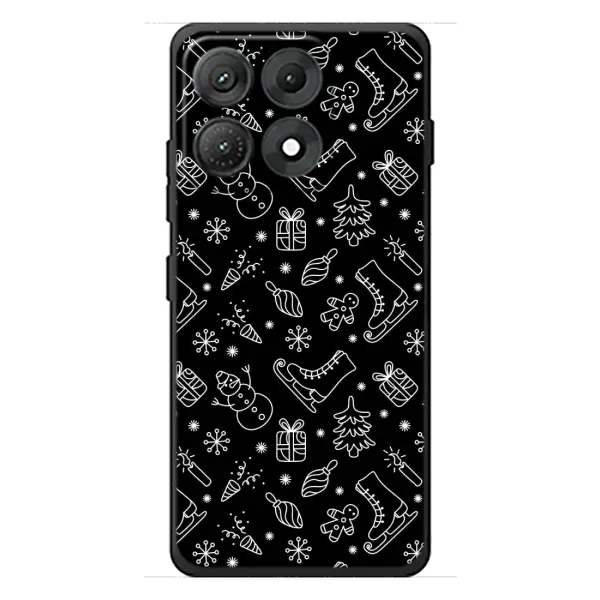 Чехол с принтом «Новогодний фон» для Motorola Edge 70 Max
