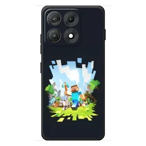 Чехол Майнкрафт на Motorola Edge 70 Max (AlphaPrint) Minecraft (персонажи Minecraft)
