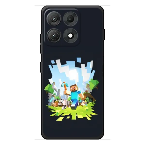 Чехол с принтом «персонажи Minecraft» для Motorola Edge 70 Max