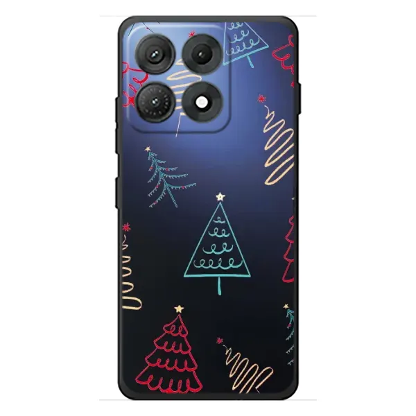 Чехол с принтом «Рождественские елки» для Motorola Edge 70 Max