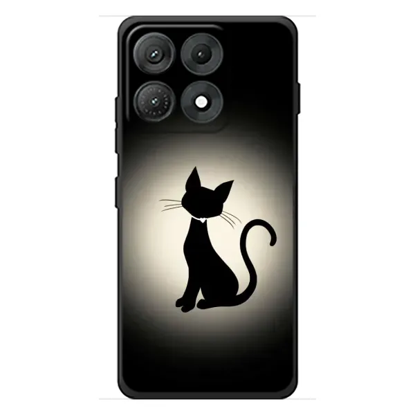 Чехол с принтом «Силуэт котика» для Motorola Edge 70 Max