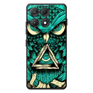 Чехол с птицами на Motorola Edge 70 Max (VPrint) (Сова с глазом)
