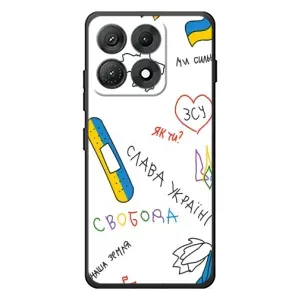 Чехлы Доброго вечора, ми за України для Моторола Эдж 70 Макс (AlphaPrint) (Стикер)