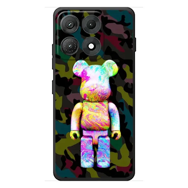 Чехол с принтом «Яркий Bearbrick» для Motorola Edge 70 Max