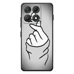 Чехол с принтом для Motorola Edge 70 Max (AlphaPrint - Знак сердечка) (Значок Love)
