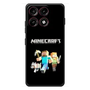 Чехол Майнкрафт на Motorola Edge 70 Pro (AlphaPrint) Minecraft (герои Minecraft)