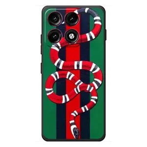 Чехлы ГУЧЧИ для Моторола Эдж 70 Про (AlphaPrint) (Gucci змия)