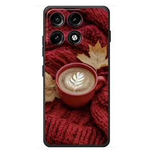 Чехол с уникальным дизайном «Осень с кофе» для Motorola Edge 70 Pro