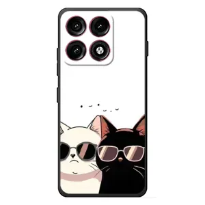 Чохол з малюнком кіт на Motorola Edge 70 Pro (Коти в окулярах)