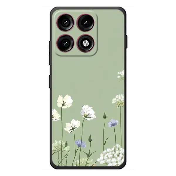 Чехол с принтом «Цветы на зеленом» для Motorola Edge 70 Pro