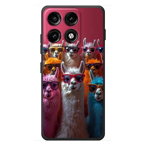 Чехол с принтом «Ламы в очках» для Motorola Edge 70 Pro