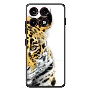 Чехлы с картинками животных Motorola Edge 70 Pro (Леопард)