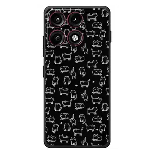Чохол з принтом для Motorola Edge 70 Pro (AlphaPrint) Модні коти (Маленькі котики)
