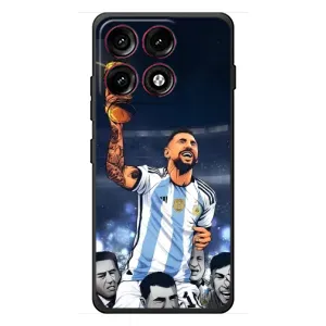 Чехлы для Motorola Edge 70 Pro (Leo чемпион) (AlphaPrint) (Месси с кубком)