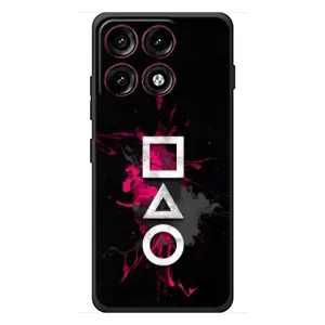 Чехол Гра в кальмара для Motorola Edge 70 Pro (Символы Игра кальмара)