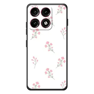 Чехол с розовым рисунком для Motorola Edge 70 Pro (Розовые цветы)