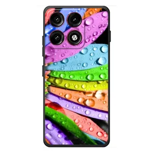 Чехлы (ART) Цветы на Motorola Edge 70 Pro (VPrint) (Семицветик)