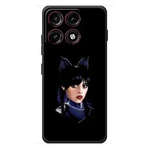 Чехлы Венсдей на Motorola Edge 70 Pro Уэнсдей (AlphaPrint) (серьезная Уэнздей)