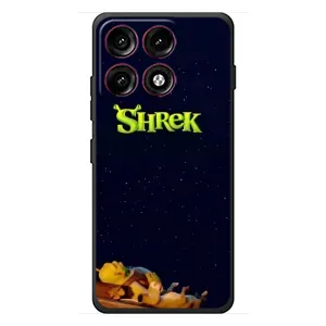 Чехол с мультфильмом Шрек на Motorola Edge 70 Pro (Отдыхающий Шрек)