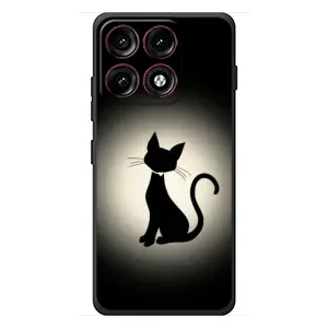 Чохол з принтом для Motorola Edge 70 Pro (AlphaPrint) Модні коти (Силует котика)