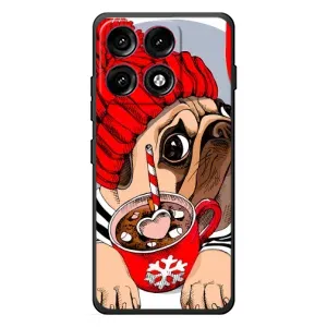 Чохли з собаками для Motorola Edge 70 Pro (VPrint) (Песик в шапці)