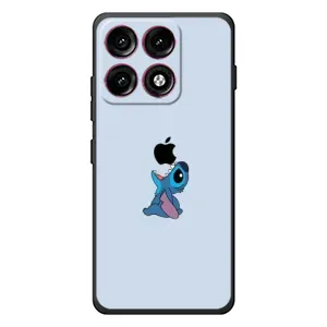 Чехол с принтом Стич на Motorola Edge 70 Pro (Stitch apple)