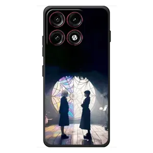 Чехлы Венсдей на Motorola Edge 70 Pro Уэнсдей (AlphaPrint) (Уэнздей и Инид)