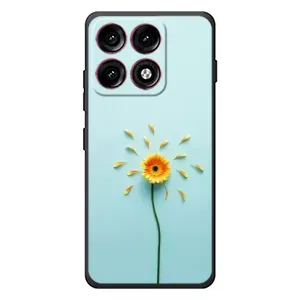 Чехлы с Цветами для Motorola Edge 70 Pro (VPrint) (Желтый цветок)