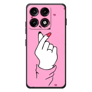 Чехол с принтом для Motorola Edge 70 Pro (AlphaPrint - Знак сердечка)