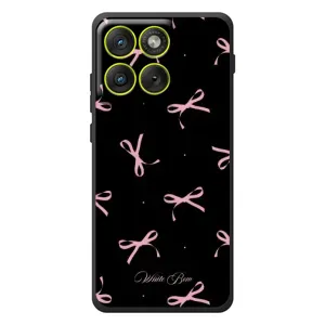 Чехол с бантиками на \[Введите запрос]Motorola Edyzh 70 (Банты на черном)