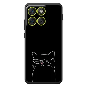Чехол с рисунком кот на Motorola Edge 70 (Равнодушный кот)