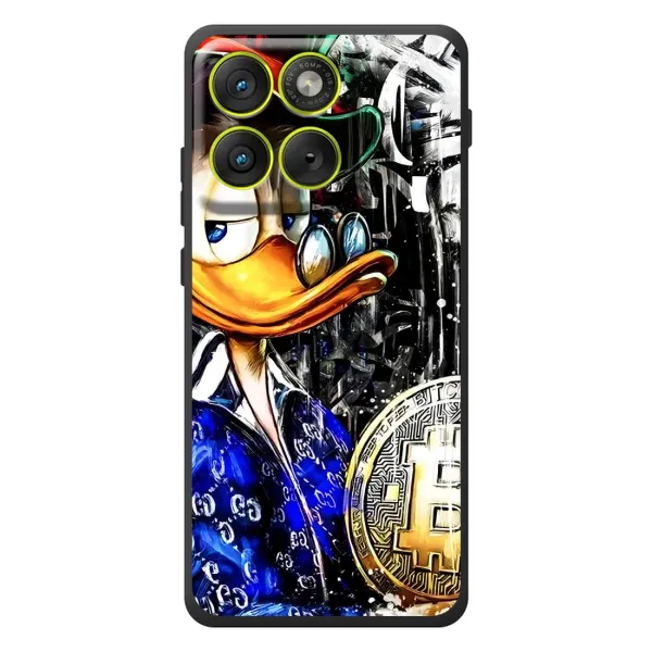 Чехол с принтом «Биткойн Скрудж» для Motorola Edge 70