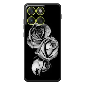 Чехол с картинкой (Стильные) для \[Введите запрос]Motorola Edyzh 70 - (AlphaPrint) (Черная роза)