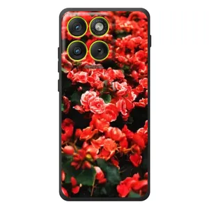 Чехлы с Цветами для Motorola Edge 70 (VPrint) (Цветы красные)
