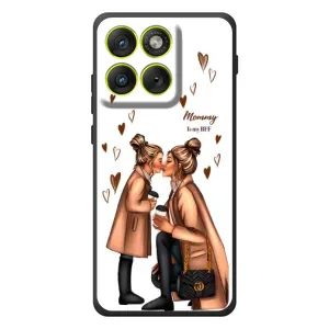 Чехол с печатью для Motorola Edge 70 - (Мама с ребенком) (AlphaPrint) (Дочка и мама)