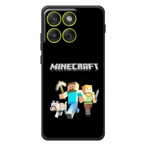 Чехол Майнкрафт на Motorola Edge 70 (AlphaPrint) Minecraft (герои Minecraft)