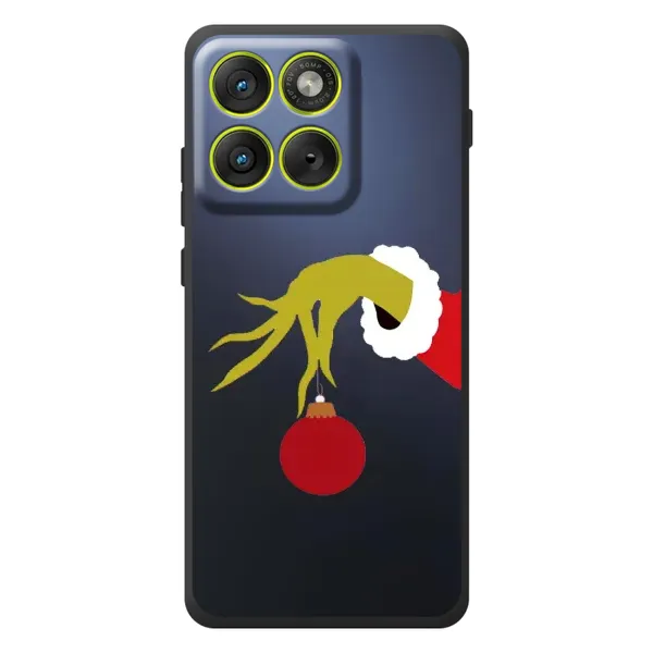 Чехол с принтом «Гринч с игрушкой» для Motorola Edge 70