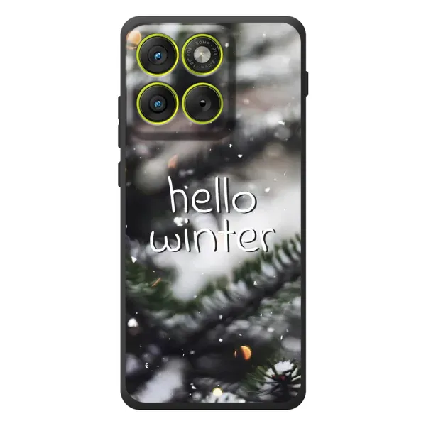 Чехол с принтом «Hello winter» для Motorola Edge 70
