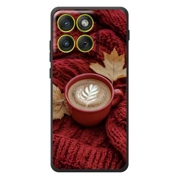 Чехол с принтом «Кофе на пледе» для Motorola Edge 70 Чехол с принтом «Кофе на пледе» для Motorola Edge 70