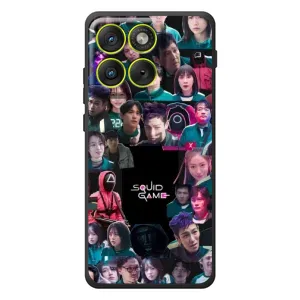 Чехол Гра в кальмара для Motorola Edge 70 (Коллаж Игра кальмара)