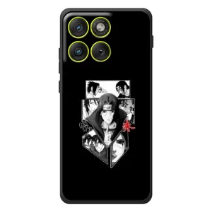 Чехлы на тему: Итачи Учиха для Motorola Edge 70 (AlphaPrint) (коллаж Итачи)