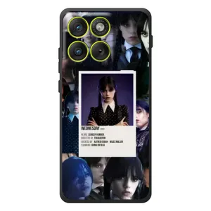 Чехлы Венсдей на Motorola Edge 70 Уэнсдей (AlphaPrint) (коллаж Уэнздей)