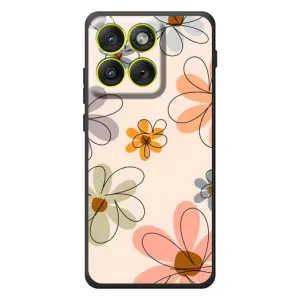 Чехол с цветочным принтом на \[Введите запрос]Motorola Edyzh 70 (Разноцветные цветы)