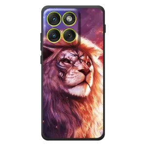 Чехол со Львом для Motorola Edge 70 (VPrint) (Красочный Лев)