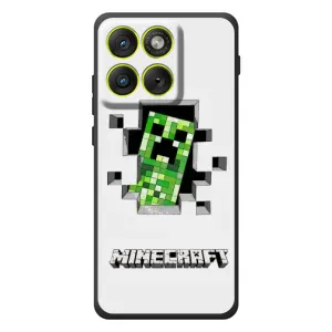 Чехол Майнкрафт на Motorola Edge 70 (AlphaPrint) Minecraft (крипер Майнкрафт)