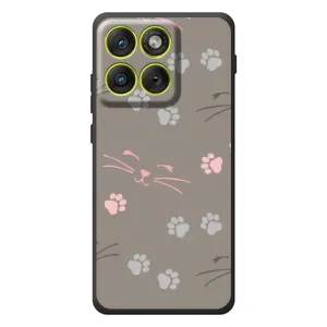 Чехол с рисунком кот на Motorola Edge 70 (Лапы и усы)