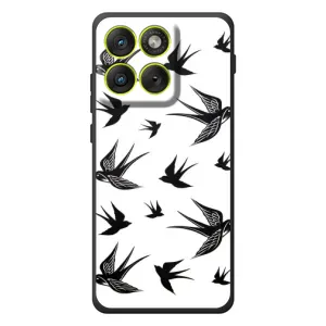 Чехол с птицами на Motorola Edge 70 (VPrint) (Ласточки)